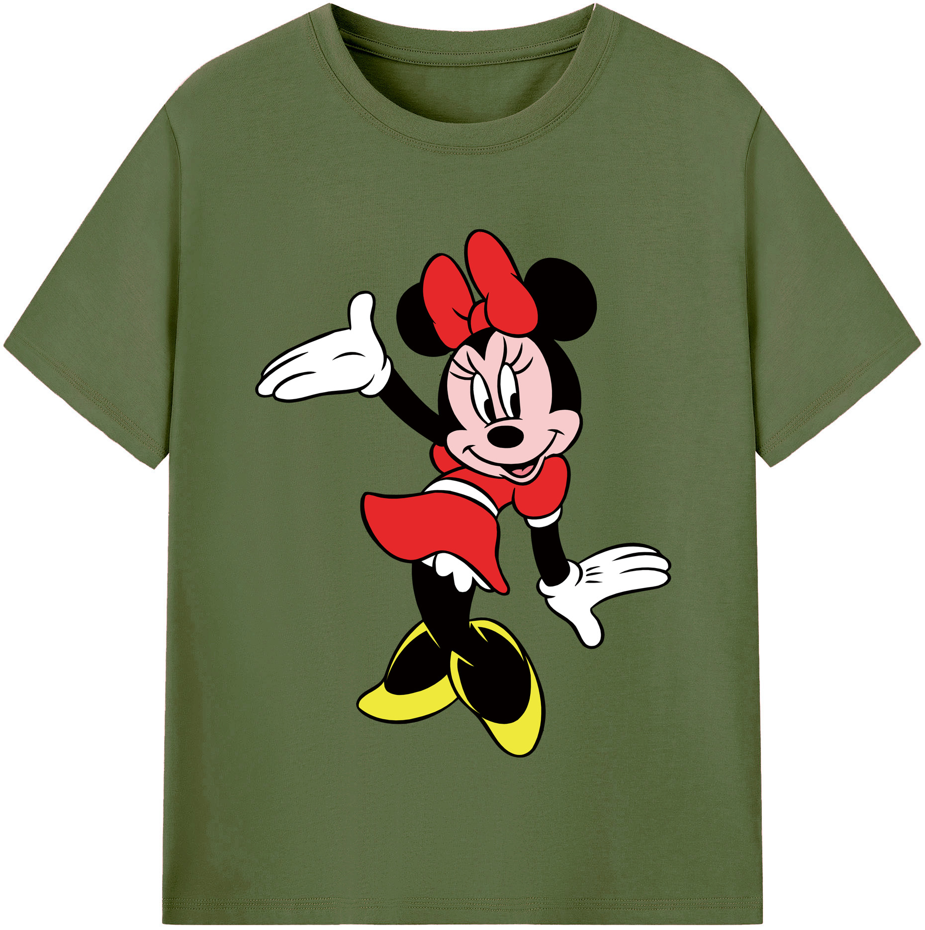 （画像用） ミッキーマウス Mickey Mouse 綿100％半袖Tシャツ（フロントプリント）